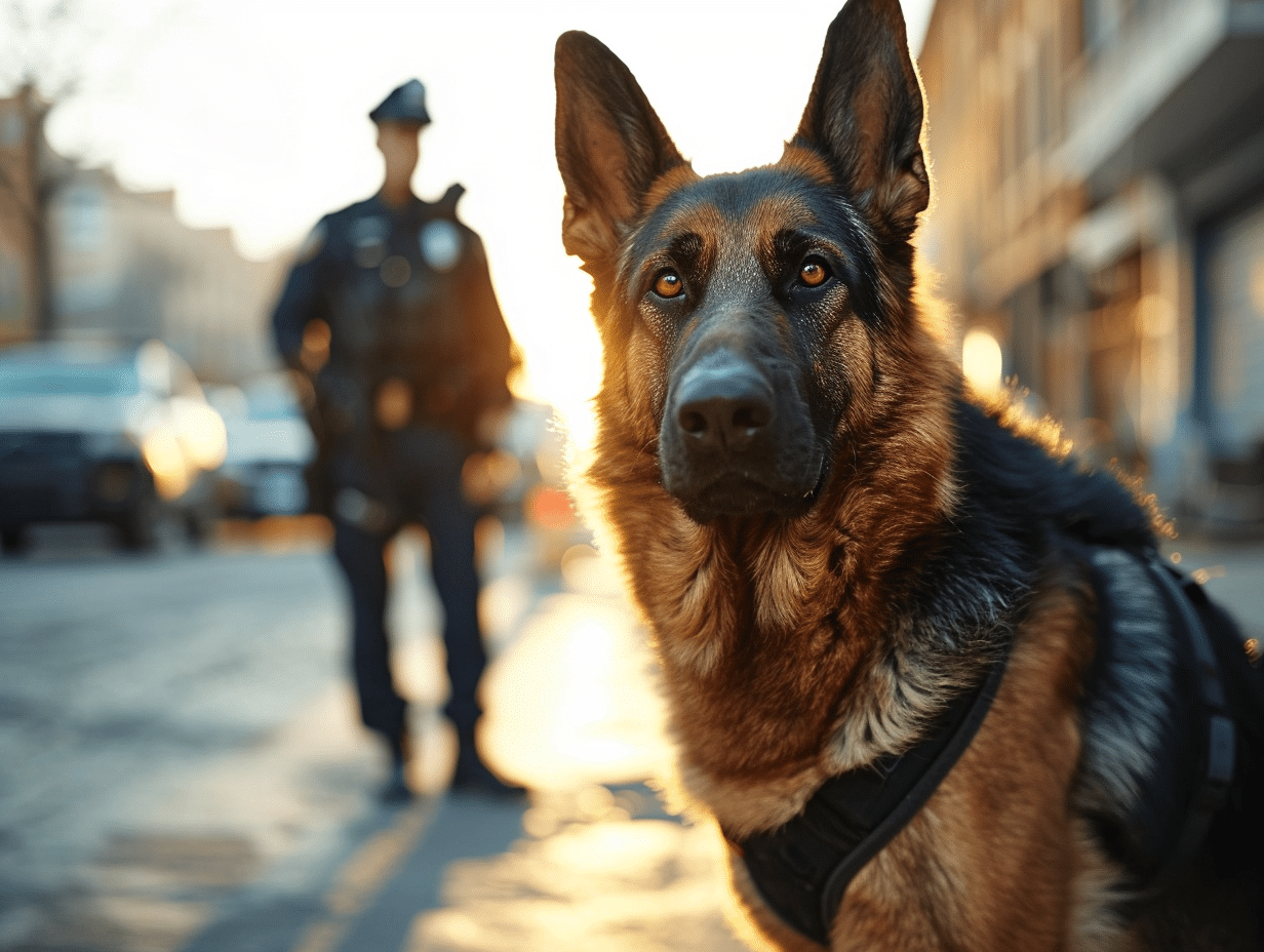 Les chiens dans le travail : chiens de police et de sauvetage