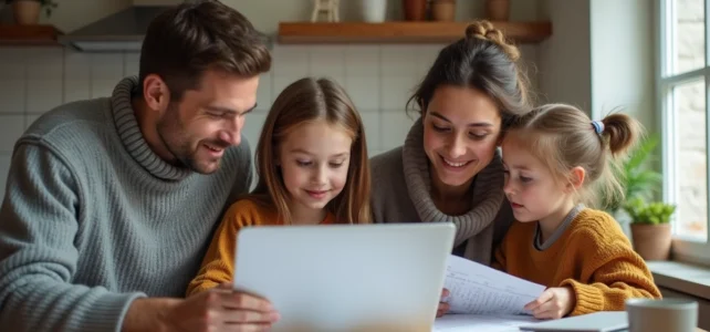 Combien prévoir pour le budget moyen d&rsquo;une famille de 4 personnes en France ?